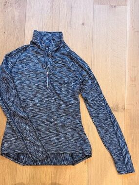Athleta Space Dye Quarter Zip Pullover Women’s Small Athletic Running Top